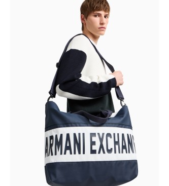 Armani Exchange Navy shopping bag