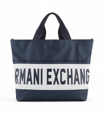 Armani Exchange Navy shopping bag