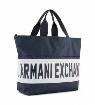 Armani Exchange Navy shopping bag