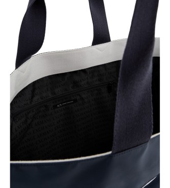 Armani Exchange Navy shopping bag