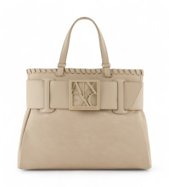 Armani Exchange Beige shoppingvska