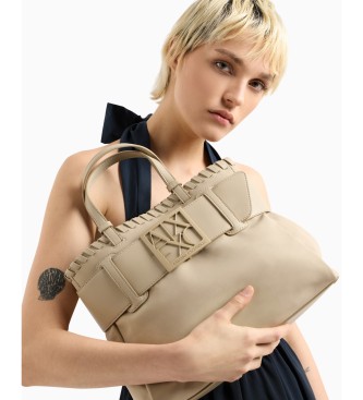 Armani Exchange Beige shoppingvska