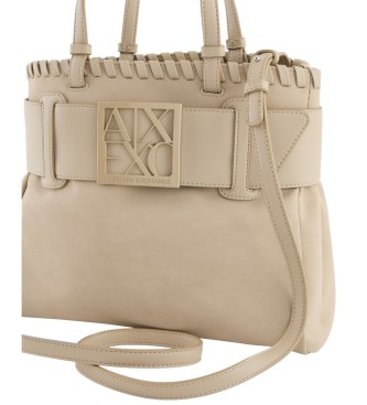 Armani Exchange Beige shoppingvska