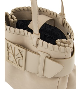 Armani Exchange Beige shoppingvska