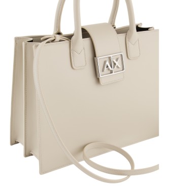 Armani Exchange Saco tote bege