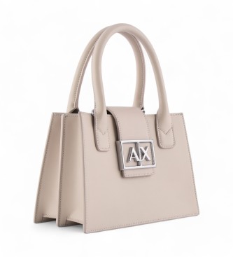 Armani Exchange Kleine taupefarbene Tasche