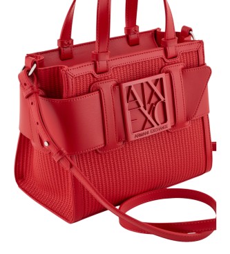 Armani Exchange Saco de ombro vermelho