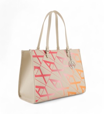 Armani Exchange Beige tote bag