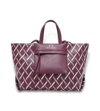 Armani Exchange Burgundy print bag
