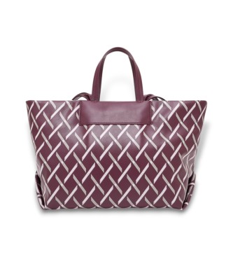 Armani Exchange Burgundy print bag
