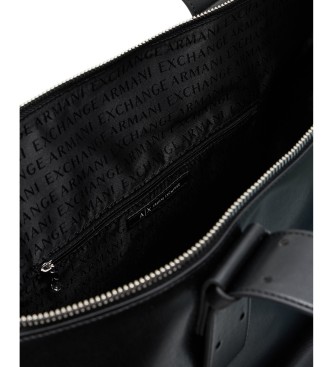 Armani Exchange Handbag with outside pocket black