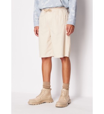 Armani Exchange Beige tencel-shorts