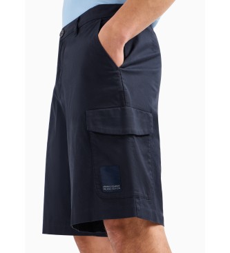 Armani Exchange Plain navy shorts