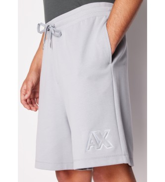 Armani Exchange Graue Interlock-Shorts