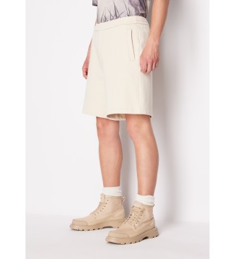 Armani Exchange Pantaloncini waffle in poliestere beige