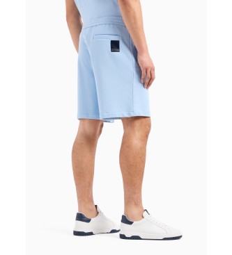 Armani Exchange Modre raztegljive kratke hlače