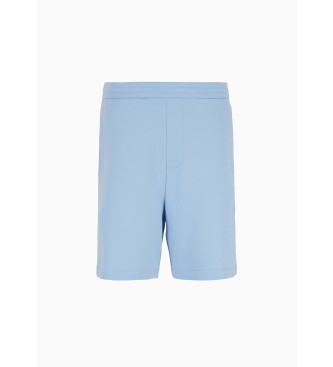 Armani Exchange Blue Stretch Shorts