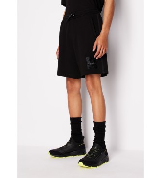 Armani Exchange Black Pasador Shorts