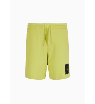Armani Exchange Yellow Pasador Shorts