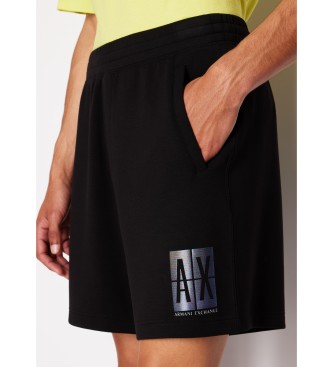 Armani Exchange Sorte strikkede shorts