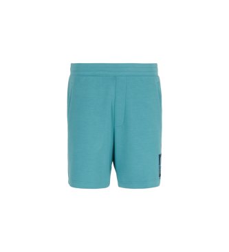 Armani Exchange Blue elastic waist shorts