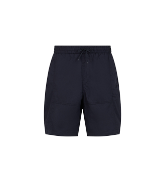 Armani Exchange Marine shorts met wijde pijpen