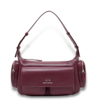 Armani Exchange Large Bag with Side Pockets burgundy