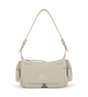 Armani Exchange Beżowa torba Baguette
