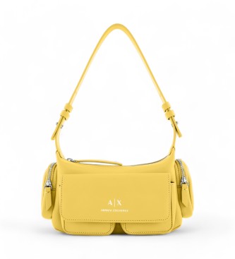 Armani Exchange Żółta torba Baguette