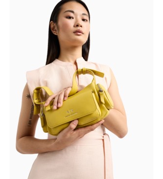 Armani Exchange Żółta torba Baguette