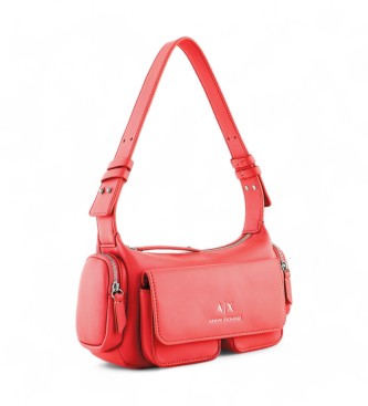 Armani Exchange Bolso de hombro rojo