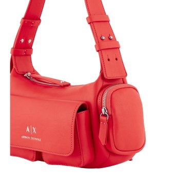 Armani Exchange Bolso de hombro rojo