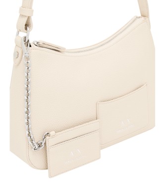 Armani Exchange Beige Chain Handbag