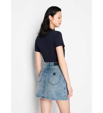 Armani Exchange Mini nederdel i bl denim