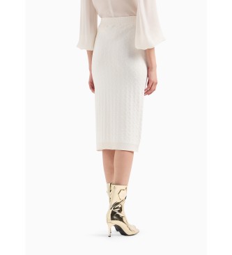 Armani Exchange Jupe midi blanche