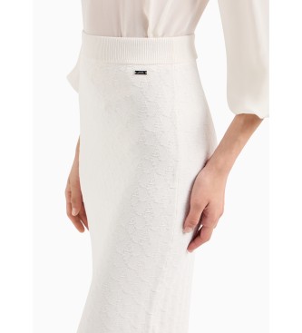 Armani Exchange Jupe midi blanche