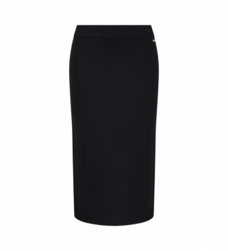 Armani Exchange Falda midi negro