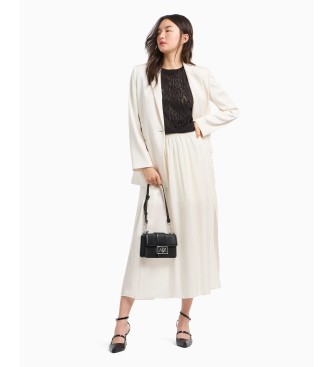 Armani Exchange Circular midi skirt white