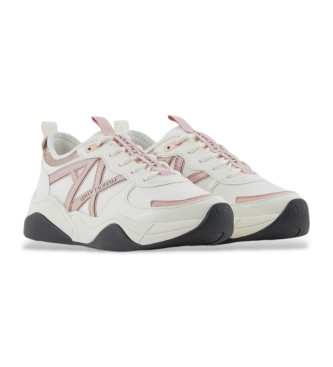 Armani Exchange Sneakers Chunky con logo bianco