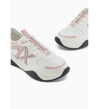 Armani Exchange Baskets paisses avec logo blanc