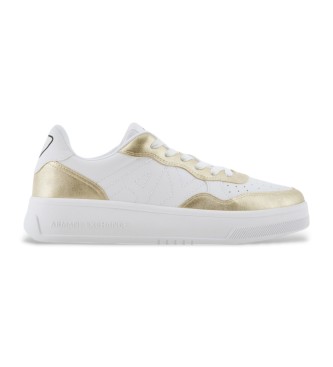 Armani Exchange Baskets rtro blanc, or