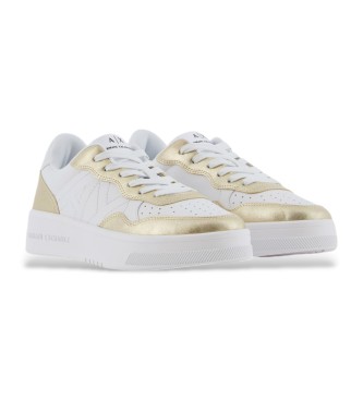 Armani Exchange Baskets rtro blanc, or