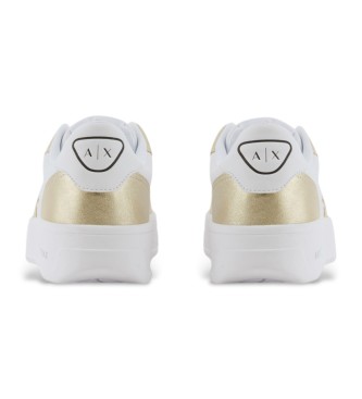 Armani Exchange Baskets rtro blanc, or