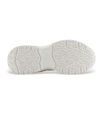 Armani Exchange Baskets en diffrents mlanges de matriaux, blanc, beige