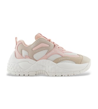 Armani Exchange Baskets en diffrents mlanges de matriaux : beige, rose