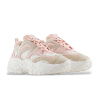 Armani Exchange Baskets en diffrents mlanges de matriaux : beige, rose