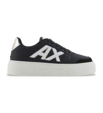 Armani Exchange Turnschuhe mit schwarzem Logo