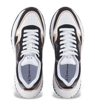 Armani Exchange Baskets  semelle contraste noir, blanc