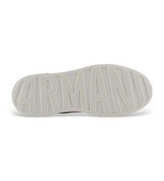 Armani Exchange White logo trainers