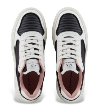 Armani Exchange Scarpe da ginnastica nere con plateau